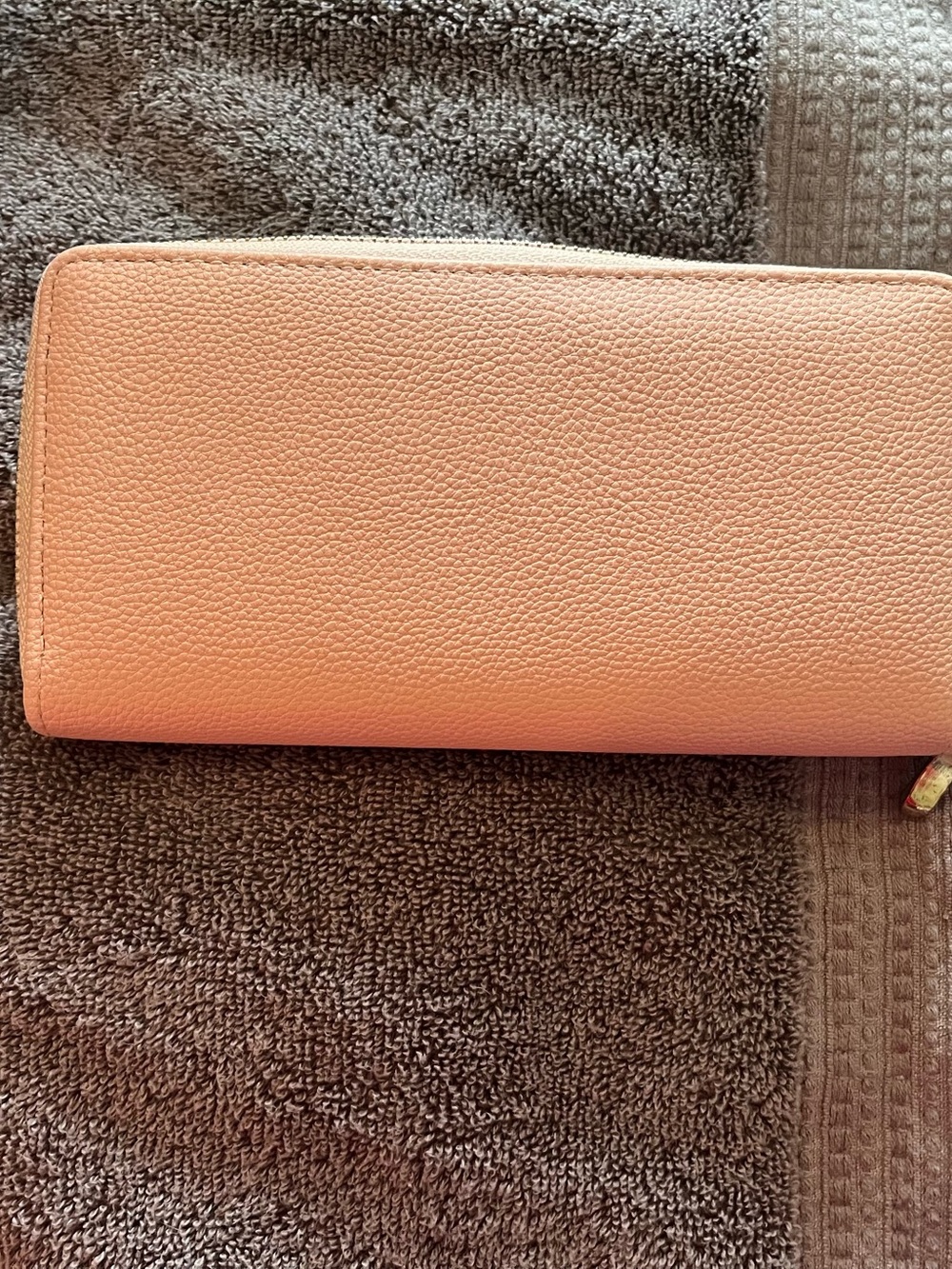 Pink Zip-Around Leather Wallet - Women